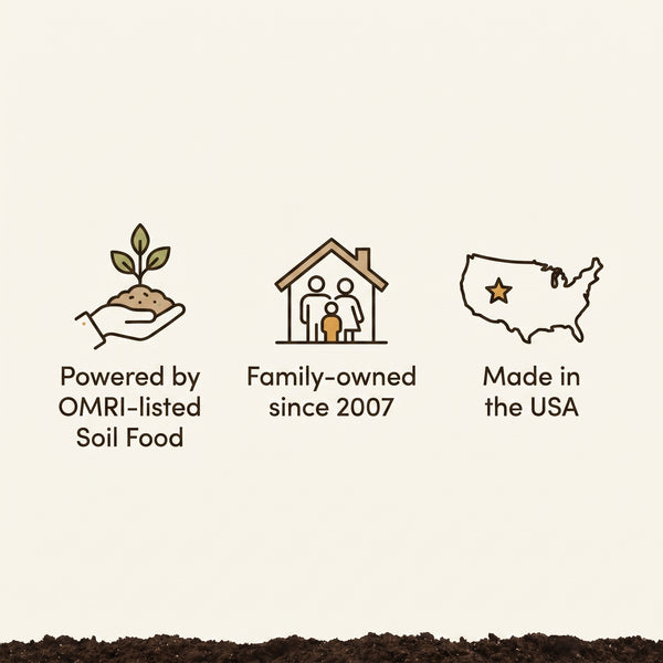 Flower Pot Refresh: powered by OMRI-listed Soil Food, family-owned since 2007, made in the USA