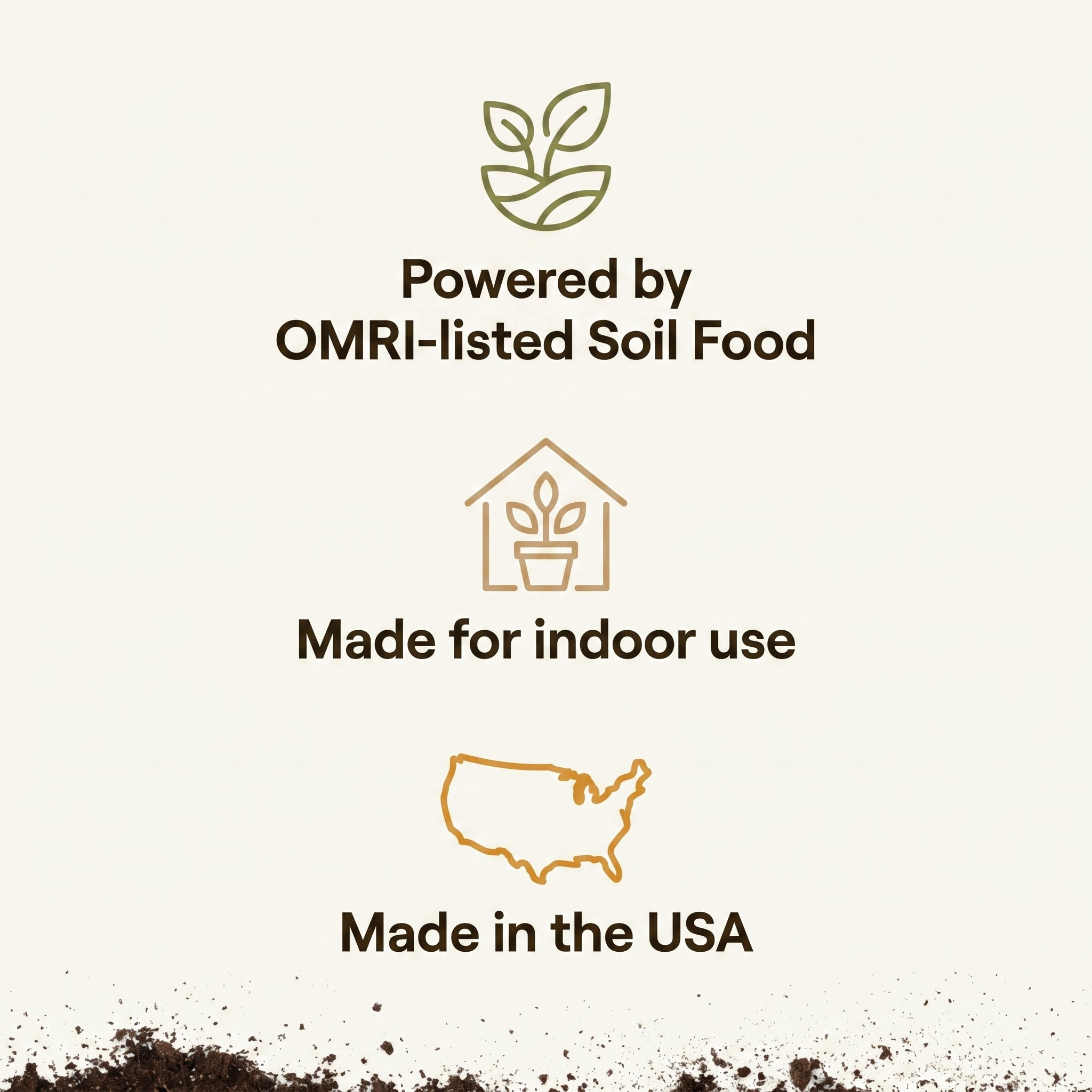 House Plant Refresh: powered by OMRI-listed Soil Food, made for indoor use, made in the USA