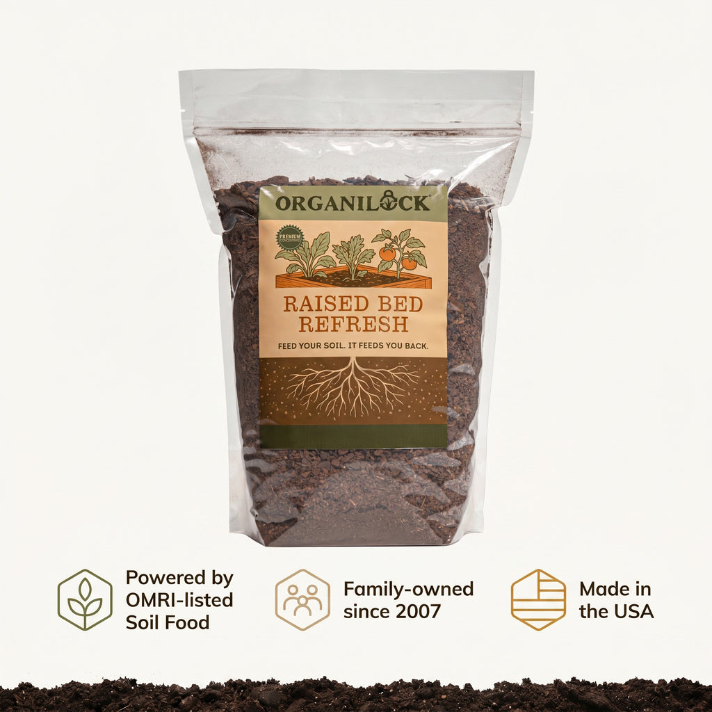 Raised Bed Refresh: powered by OMRI-listed Soil Food, family-owned since 2007, made in the USA